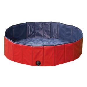 This pool is heavy duty AND portable.  Collapses easily for storage or transportation.
